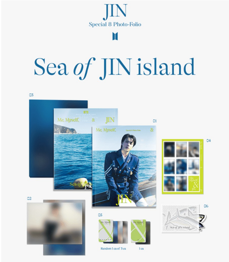 [Weverse] Special 8 Photo-Folio Me, Myself, and Jin ‘Sea of JIN island’